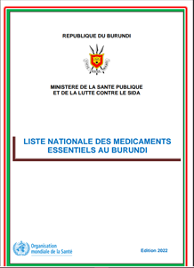 Burundi: Liste Nationale des Medicaments Essentiels 2022 (French)