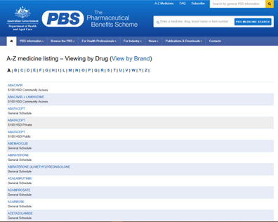 Australia: The Pharmaceutical Benefit Scheme 2025 (English)