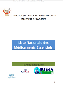 Democratic Republic of Congo: Liste Nationale des Médicaments Essentiels 2020 (French)