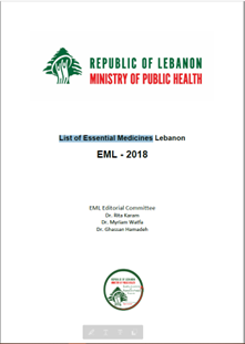 Lebanon: List of Essential Medicines 2018 (English)