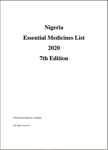 Nigeria: Essential Medicines List 2020 (English)