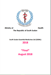 South Sudan: Essential Medicines List (SSEML) 2018 (English)