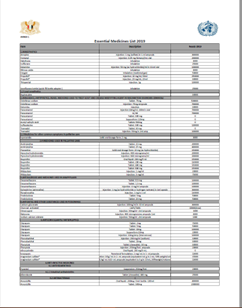 Syrian Arab Republic: Essential Medicines List 2019 (English)