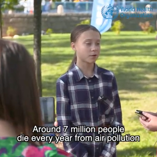 Greta Thunberg Air Pollution