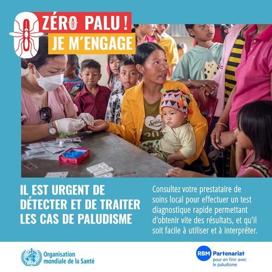 Il est urgent de détecter et de traiter les cas de paludisme