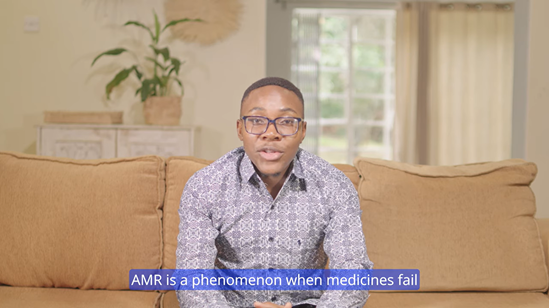 Brandon Jaka, member of the WHO Taskforce of AMR survivors (Zimbabwe)