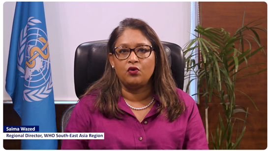 Video byte from Saima Wazed, WHO Regional Director for South-East Asia on a month after the Myanmar earthquakes