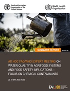 Ad hoc FAO-WHO Expert Meeting on water contaminants summary report publication cover