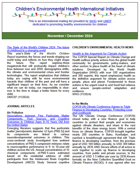 HECA - Newsletter November / December 2024