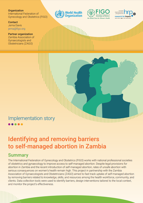 Identifying and removing barriers to self-managed abortion in Zambia