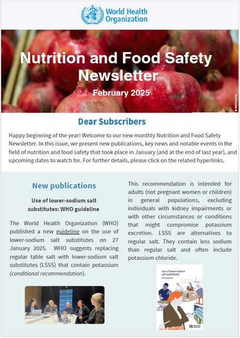 Nutrition and Food Safety News - February 2025