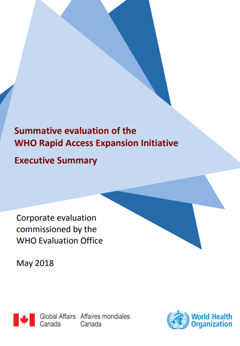 Summative evaluation of the WHO Rapid Access Expansion Initiative - Executive Summary