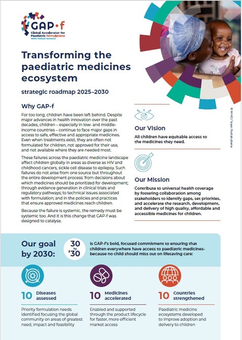 Transforming the paediatric medicines ecosystem: strategic roadmap 2025–2030