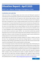 WHO Cox’s Bazar: Rohingya emergency crisis - Situation Report: March 2025
