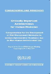 Critically Important Antimicrobials for Human Medicine