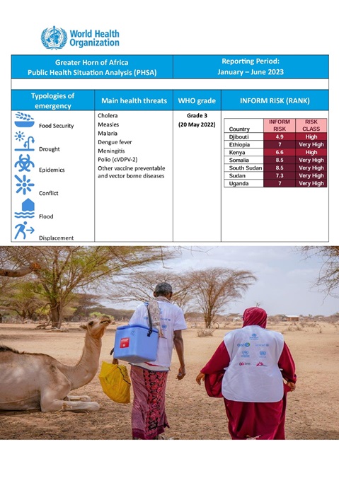 Public Health Situation Analysis: Greater Horn of Africa - January – June 2023