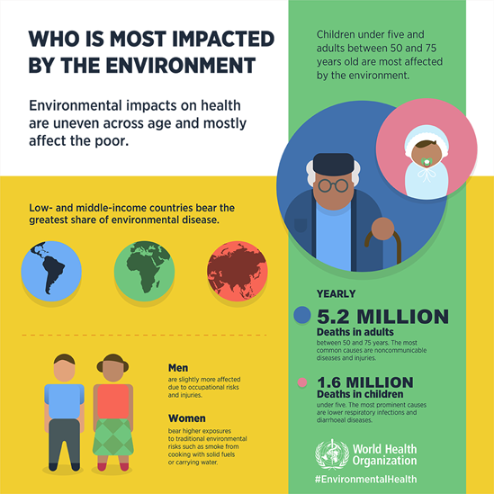 Who is most impacted by the environment