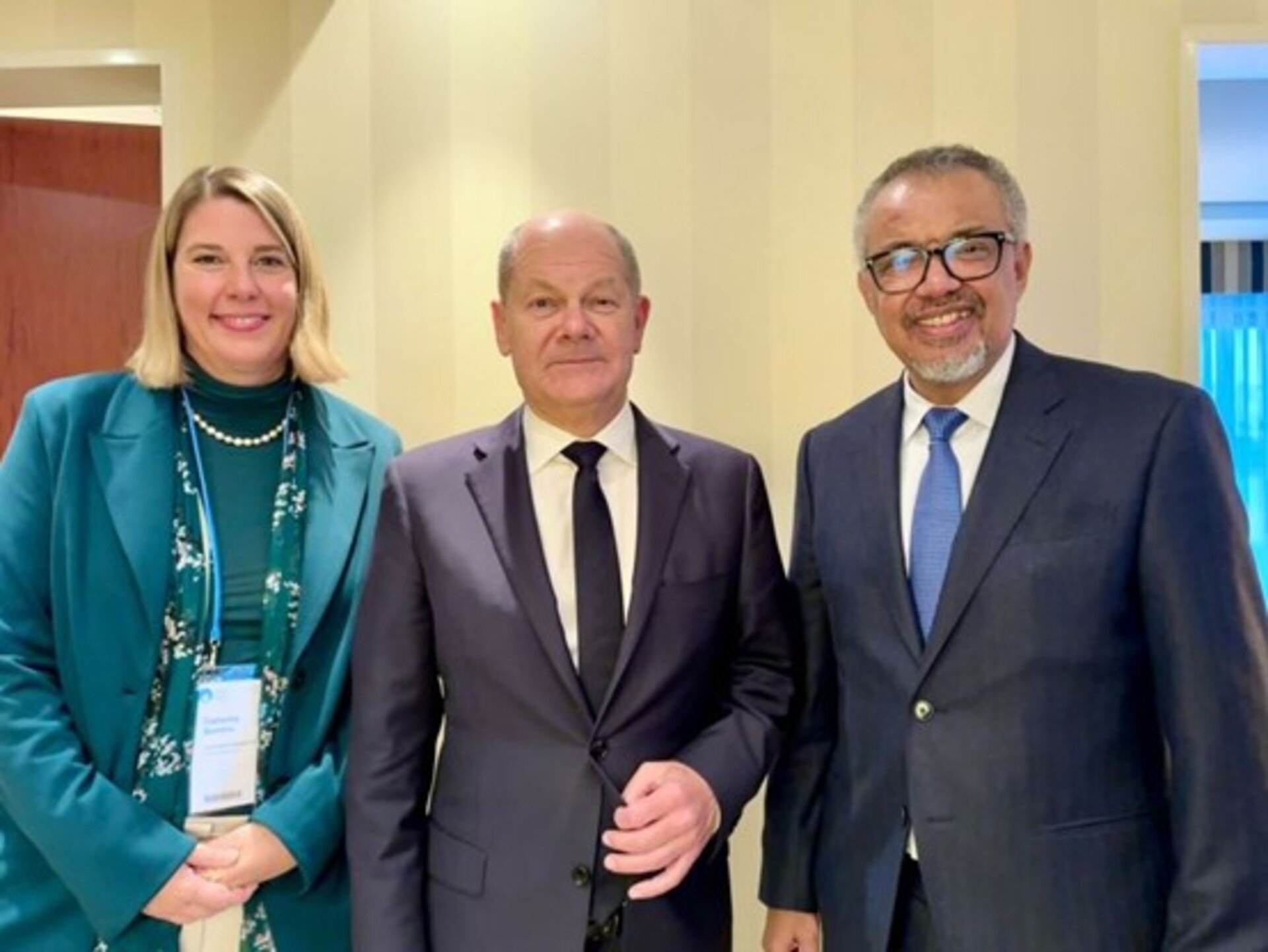 Dr Catharina Boehme, Chancellor of Germany, Olaf Scholz, Dr Tedros at the World Health Summit 2024 in Berlin Dr Catharina Boehme, Chancellor of Germany, Olaf Scholz, Dr Tedros at the World Health Summit 2024 in Berlin