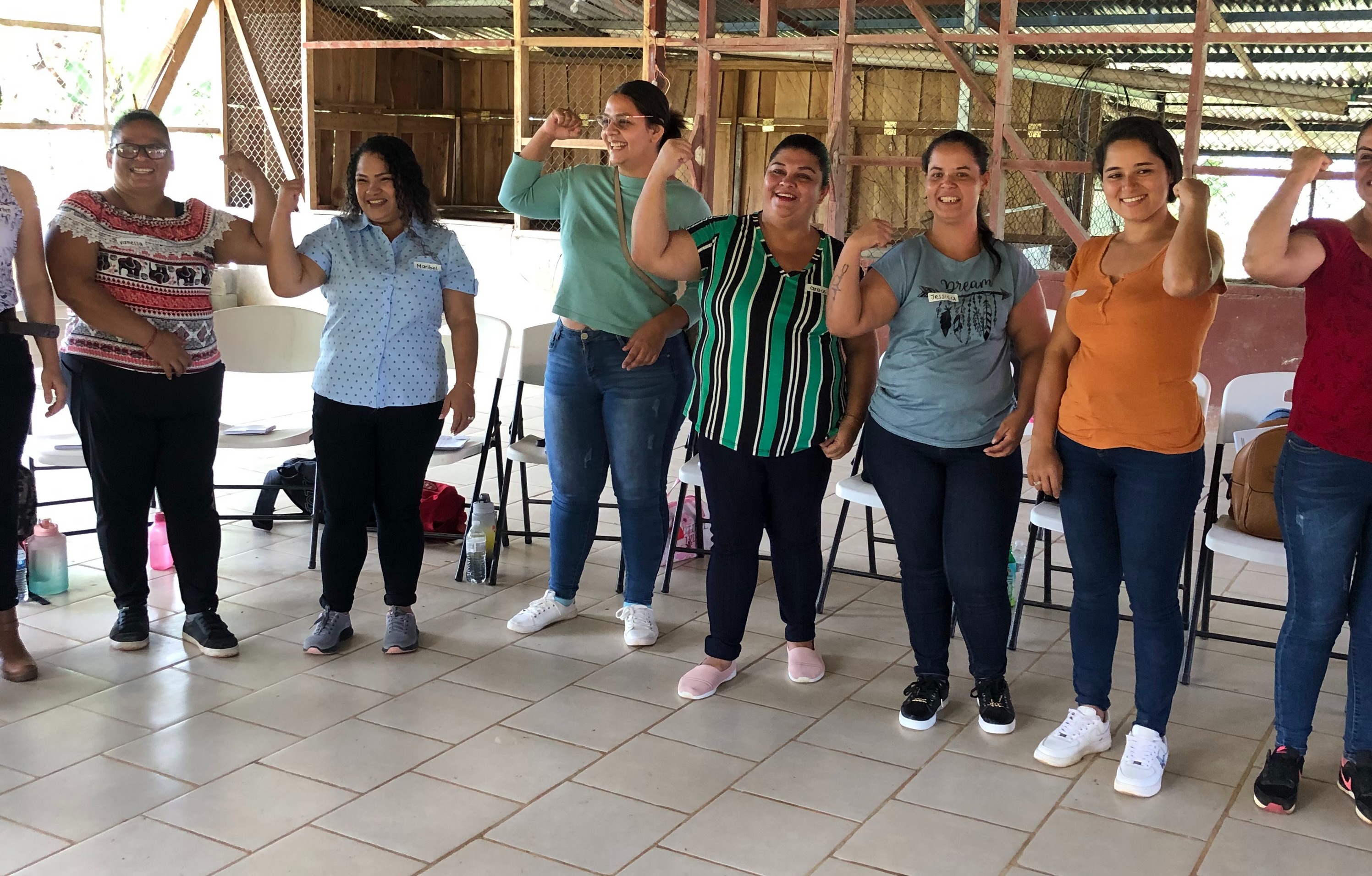 Empowered women participants engage in the Mental Health Workshop held on August 18, 2023, in Altamira de Biolley, Buenos Aires, Costa Rica