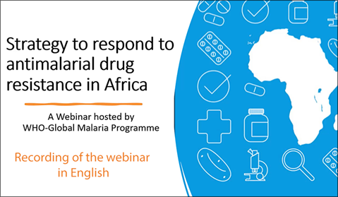 Illustration for the webinar on the strategy to respond to antimalarial resistance in Africa