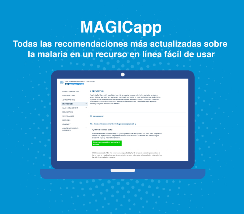 Ilustación para las recomendaciones sobre malaria en MAGICapp
