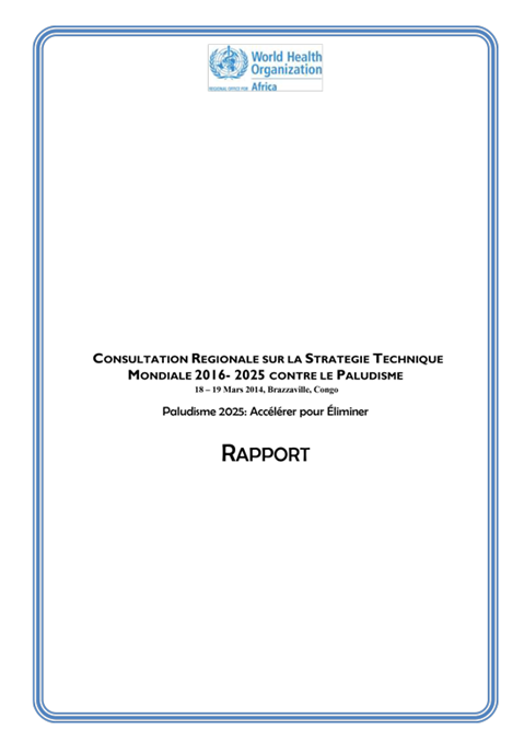 Consultation for the Regional Office for Africa in Brazzaville, Congo, 18–19 March 2014