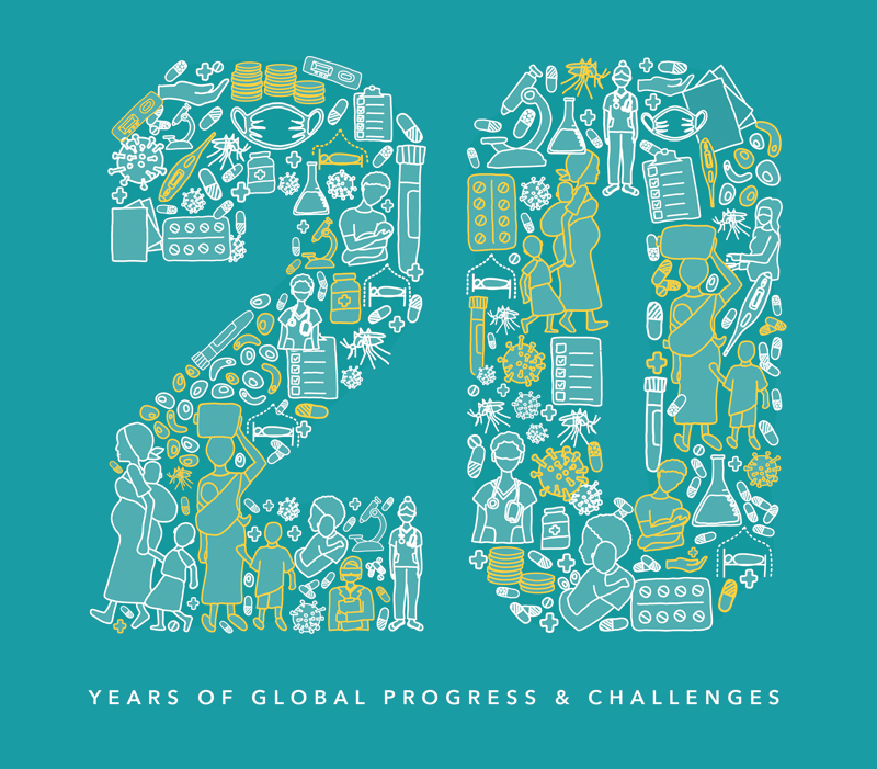 Cover illustration of the world malaria report 2020