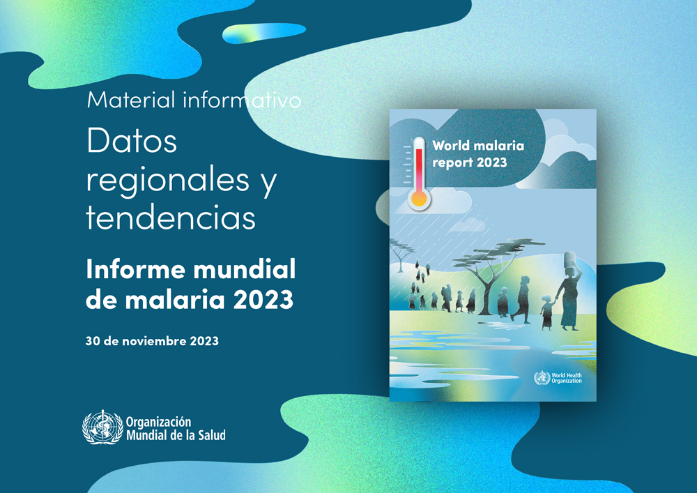 Portada de los datos regionales y tendencias del Informe mundial sobre malaria 2023