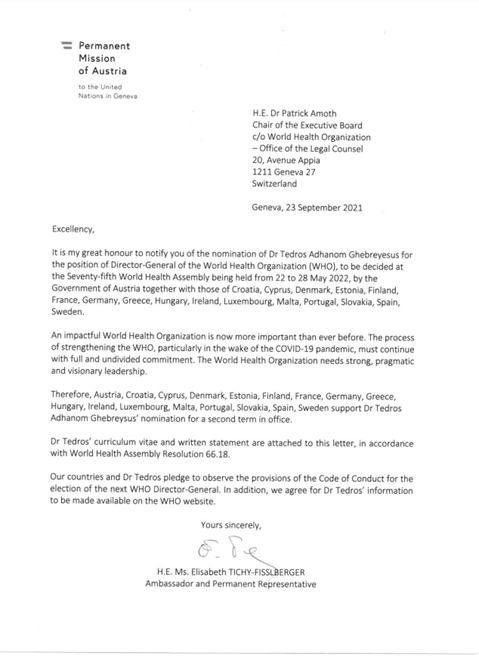 Proposals from Austria