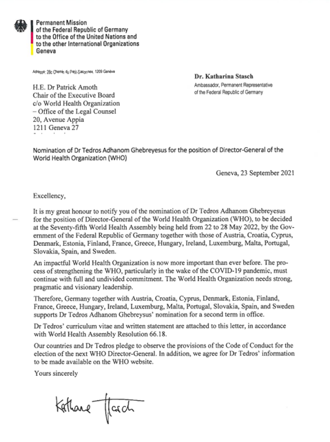 Proposals from Germany