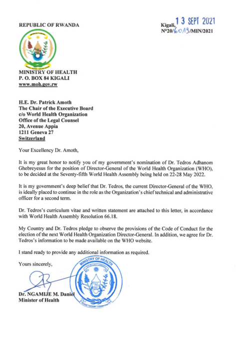 Proposals from Rwanda