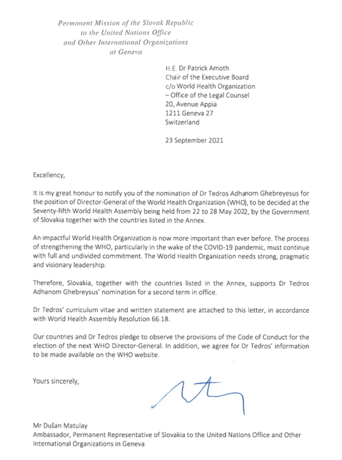 Proposals from Slovakia