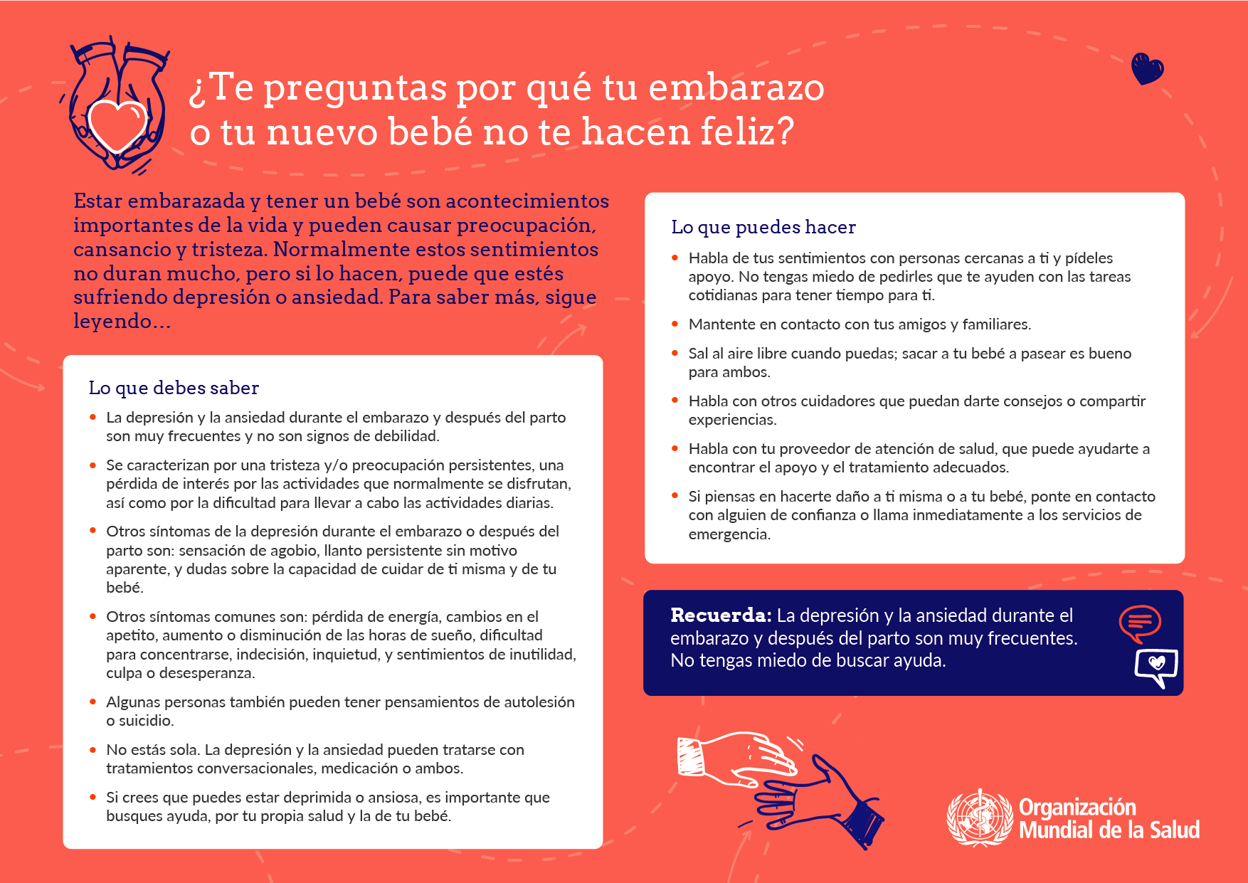 Snapshot of flyer on Wondering why your pregnancy or new baby isn't making you happy?