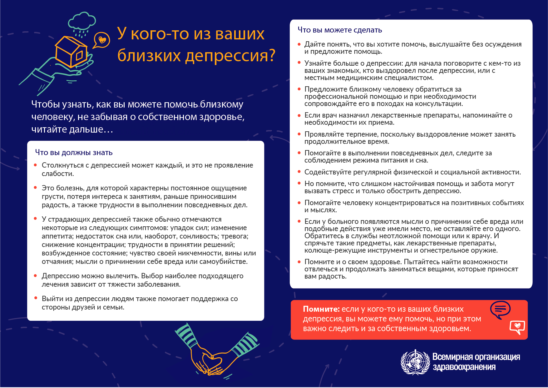 Всемирный день психического здоровья 2021 г. У кого-то из ваших близких депрессия?