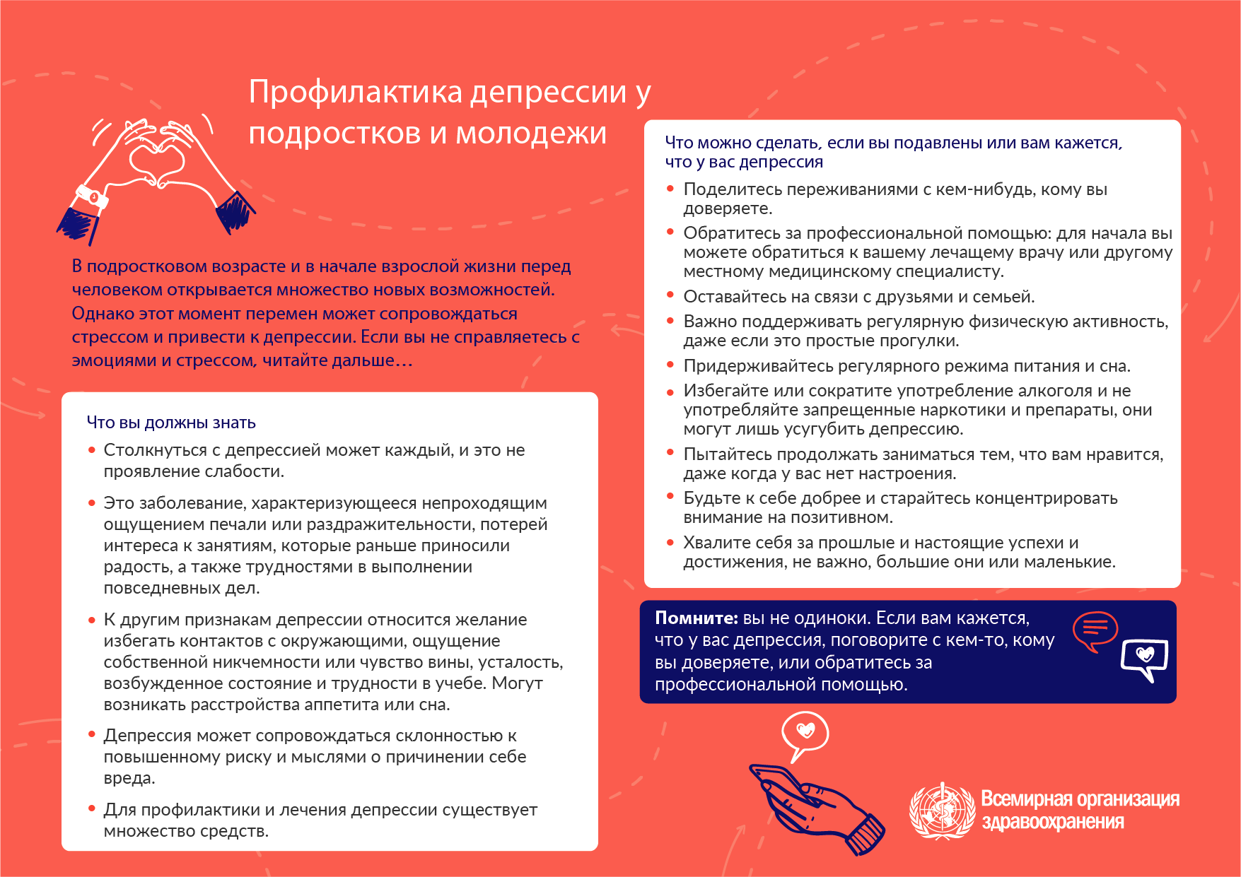 Всемирный день психического здоровья 2021 г. Профилактика депресии у подростков и молодежи