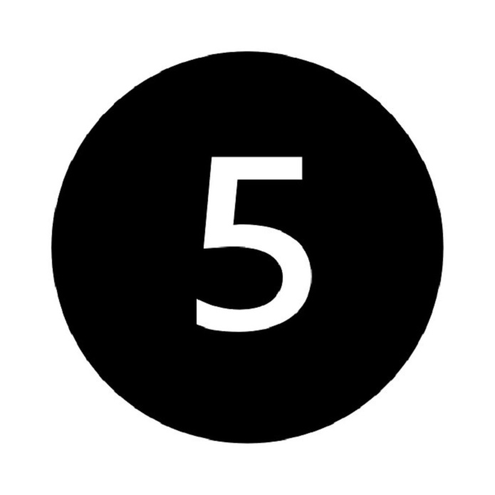 WAFoS 5 5 icon in black and white