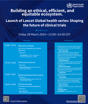 Lancet global health series launch flyer