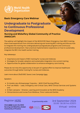 BEC webinar flyer