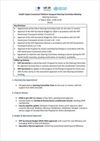 The first page of a document, featuring logos, document title and text.