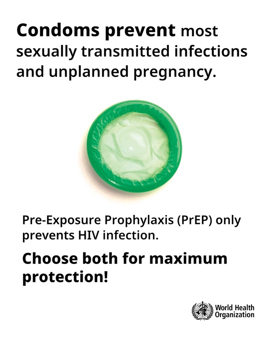 Condoms prevent most  sexually transmitted infections  and unplanned pregnancy.