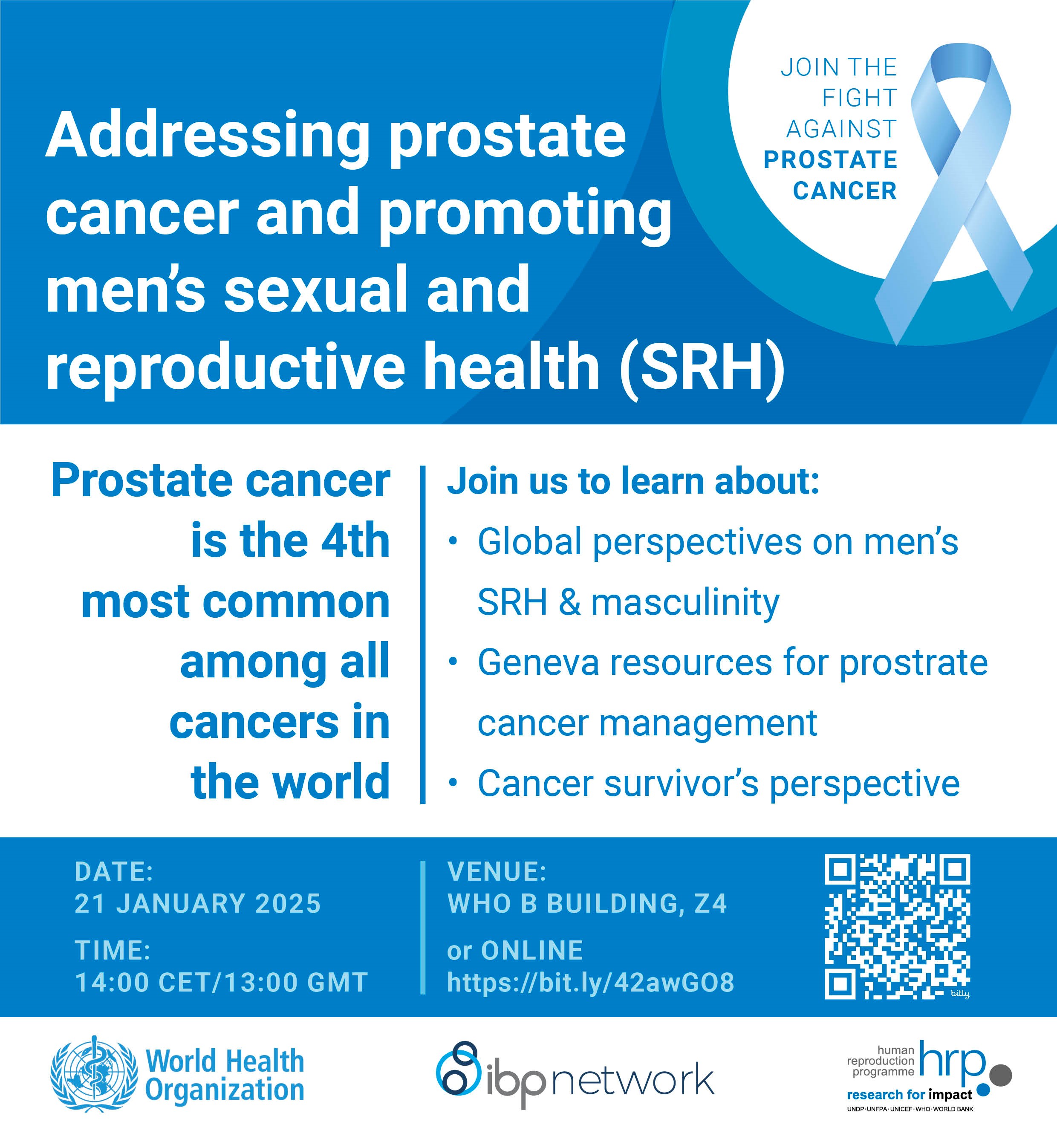 Addressing prostate cancer and promoting men's sexual and reproductive health (SRH)