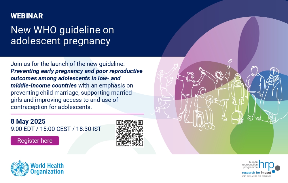 New WHO guideline on adolescent pregnancy flyer