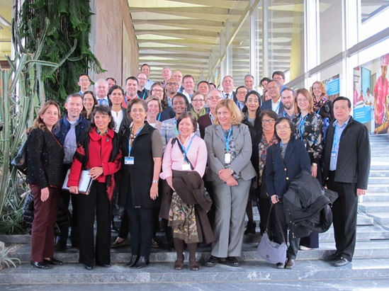 Photo of participants to the 2nd meeting of the WHO AMR Surveillance and Quality Assessment CC Network, Geneva, 2018