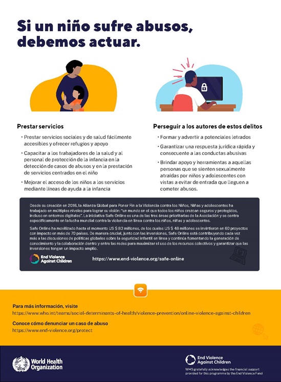 si un niño sufre abuso, debemos actuar