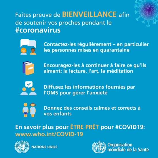 Faites preuve de Bienveillance afin de soutenir vos proches