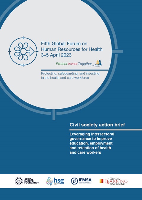 Civil society action brief: Leveraging intersectoral governance to improve education, employment and retention of health and care workers