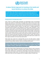 health labour market approach to SDGs cover