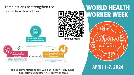 World Health Worker Week 2024 roadmap phewf