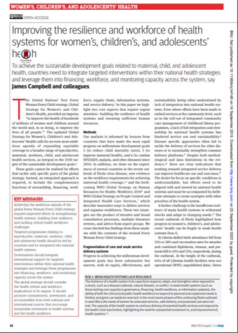 2015 BMJ RMNCAH HWF cover