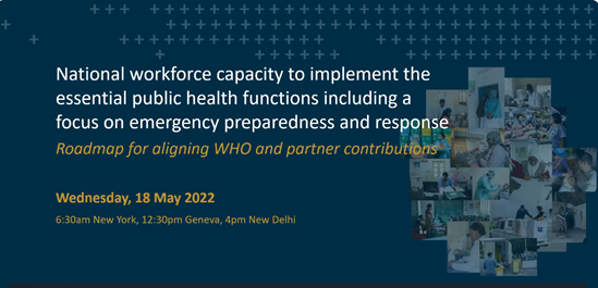 opening slide for public health and emergency workforce launch